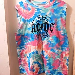 ACDC tye dye tee